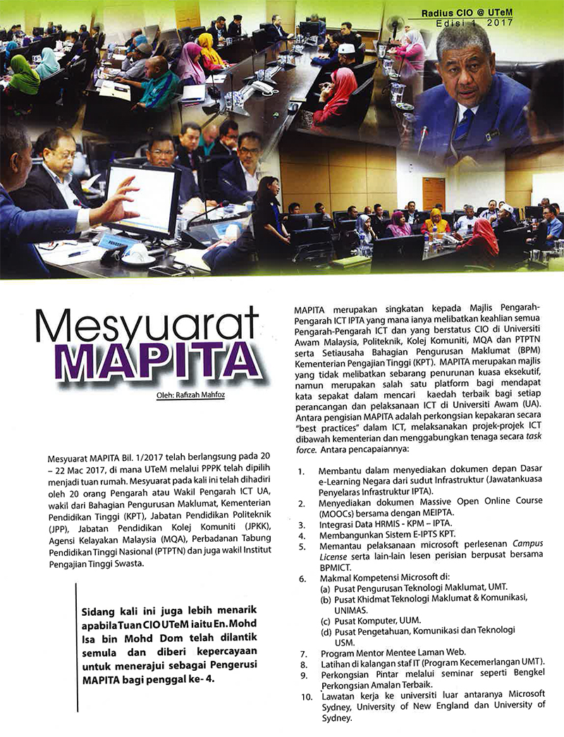 Mapita - 22 Mac 2017